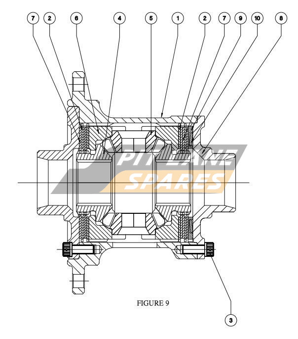 DGC-212 DIFF ASSY (PRE MARCH 2010) Diagram